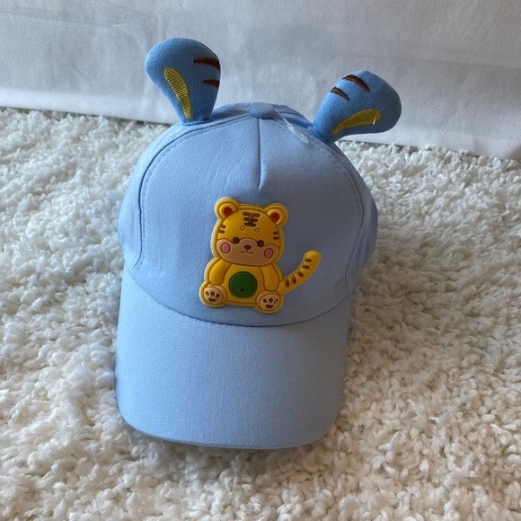 Children's Ball Cap Other - Children's Ball Cap. Blue Multi. One Size. Animal Design. Adjustable Velcro.